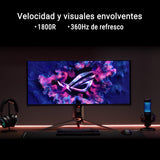 ASUS ROG Swift OLED PG34WCDN - Monitor Gaming QD-OLED de 34" con película BlackShield, 360Hz, 0,03ms, G-Sync, Neo Proximity Sensor, DisplayHDR 500 True Black, DP 2.1a, HDMI 2.1 y USB-C