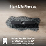 Logitech MeetUp 2 USB todo en uno para salas de conferencias, barra de vídeo compacta con funciones de inteligencia artificial integradas, funciona con Microsoft Teams, Zoom Rooms y Google Meet