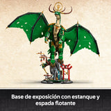 LEGO Ninjago Dragón Guardián - Kit de Maquetas - Figura Articulada de Dragón, Minifigura del Maestro Wu y Base de Exposición con Efecto de Roca - Regalo para Chicos de 14+ Años y Adolescentes 71847