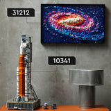 LEGO Art Galaxia Vía Láctea Arte Mural y Decoración de Pared para el Salón y Hogar, Regalo Creativo de Astronomía para Hombres y Mujeres, Maqueta para Adultos, Póster 3D 31212