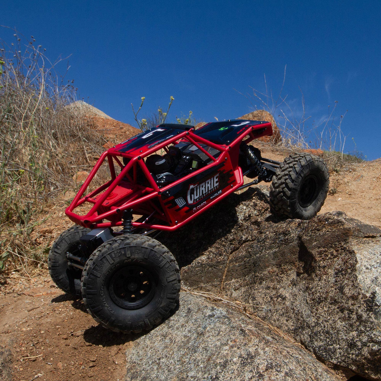 Axial AXI03022BT2 1/10 Capra 1.9 4WS Unlimited Trail Buggy RTR, Negro, Multicolor