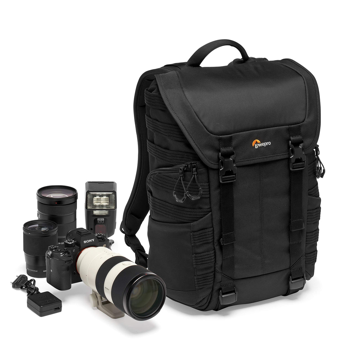 Lowepro ProTactic BP 300 AW II Mochila para Sin Espejo y DSLR - Divisor QuickShelf - Cámara y Equipo Personal - Sin Espejo como Sony Apha9 - LP37265-PWW