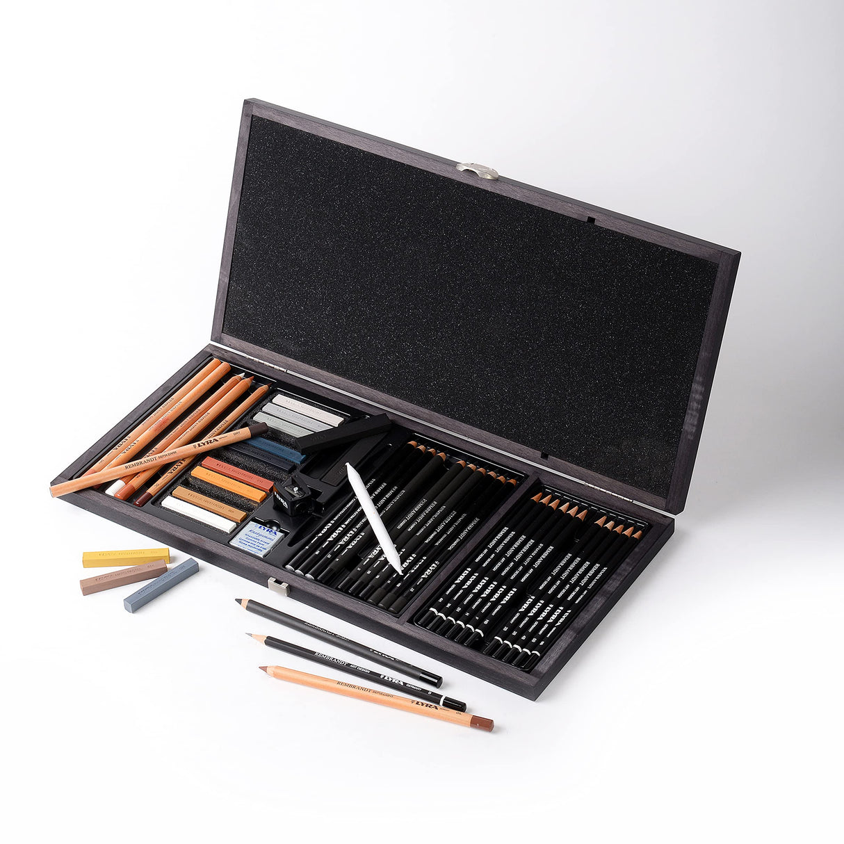 LYRA Rembrandt, Set de Esbozo para Bellas Artes, Caja de Madera, colores surtidos, 47 unidades
