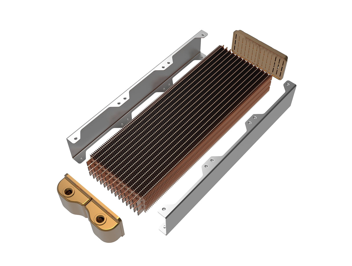 Thermaltake Pacific CL480 - Radiador de cobre de alto rendimiento 480 mm, color negro