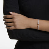 Swarovski Brazalete Mesmera Attract, Tallas mixtas, Blanco, Baño de rodio