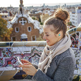Auriculares Bluetooth True Wireless TWS con Micrófono, Celly BH Twins Air Auriculares Inalámbricos ( In-Ear, Binaural, Intraaural ) sonido Estéreo Control Remoto con Caja de Carga Portátil. Turquesa