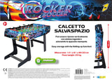 Sport1 - Futbolín Plegable con Patas, para Interior de MDF, Medidas 121 x 61 x 85 cm, Tarjeta de casa con 8 Barras pasantes, marcadores de puntuación y Bolas Incluidas, Uso Interior.