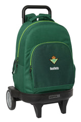 Safta REAL BETIS BALOMPIÉ - Mochila Grande con Ruedas, Compact Evolución, Extraíble, Ideal para Niños de Diferentes Edades, Cómoda y Versátil, Calidad y Resistencia, 33x22x45 cm, Color Verde