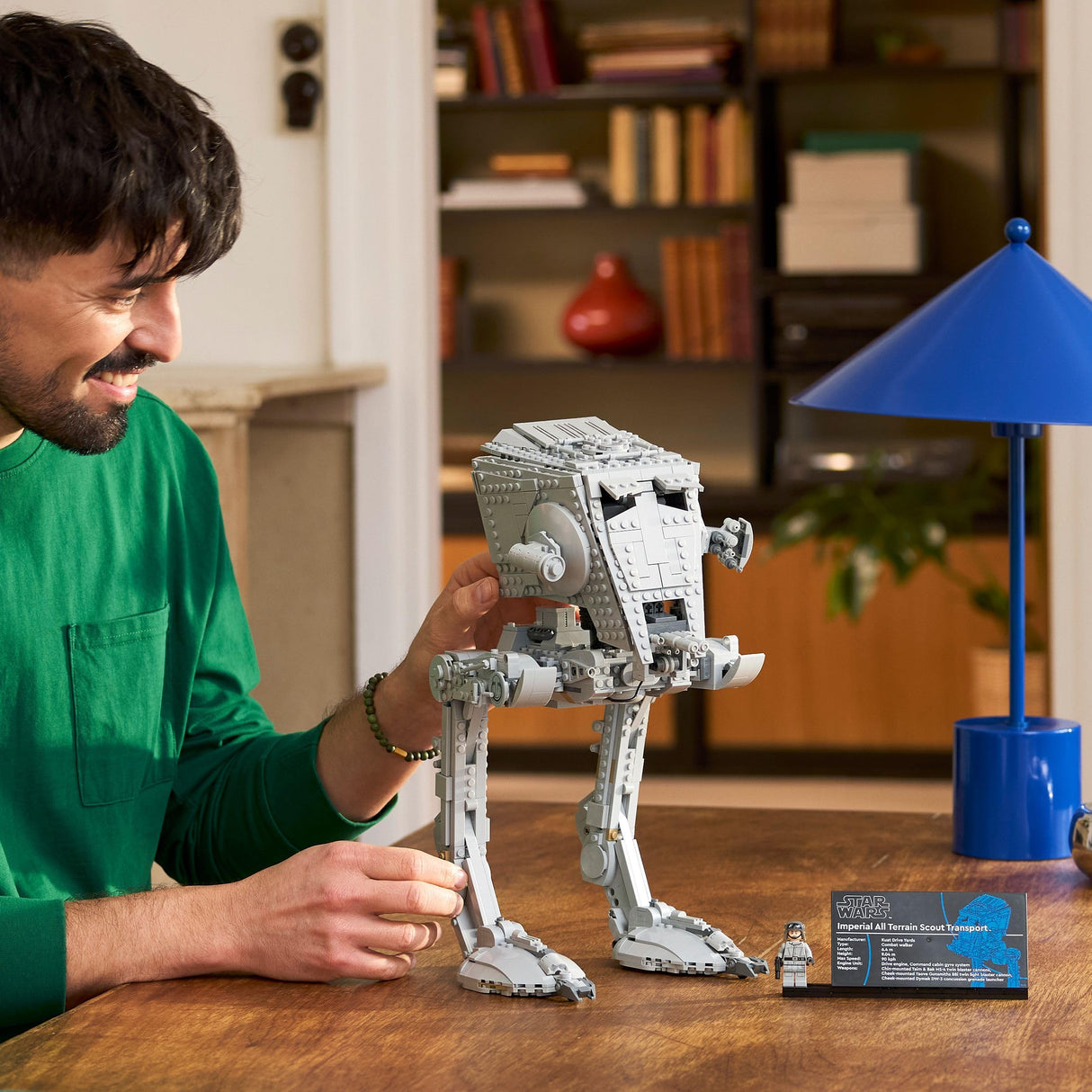 LEGO Star Wars 75417 Caminante AT-ST - Kit de Maquetas para Adultos - Figura Articulada de la Colección UCS con Minifigura y Placa Informativa - Regalo para Hombres y Mujeres Fans