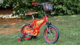 Huffy Bicicletta Pollici Bicicleta de 14 Pulgadas Disney Cars Luxury, Unisex-Baby, Rojo