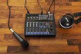 Gemini Sound GEM-12USB Mezclador analógico de 12 canales compactos que incluye 4 canales de micrófono, EQ de 3 bandas, reproducción USB de la memoria USB y Streaming Bluetooth