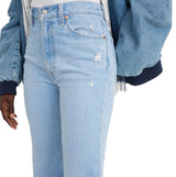 Levi's Ribcage Bells Dark Indigo-Worn IN, Sonoma Walks, 33W / 32L para Mujer