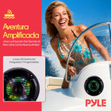 Pyle par de Altavoces Marinos de 6.5”, 250V, Sonido Estereo, Duales, Exteriores, Resistentes al Agua y a la Intemperie