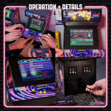 Numskull quarter arcades TMNT Tortugas en el Tiempo Edición Coleccionista Mini Arcade - Réplica de Madera auténtica a Escala 1/4, ROM Original, batería Recargable y Altavoces de 3 W para entusiastas