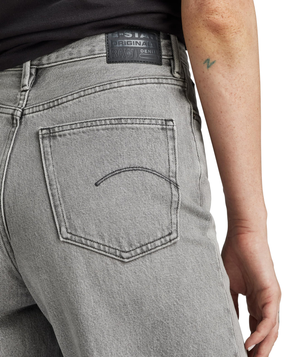 G-Star para Mujer Jeans Deck 2.0 High Loose, Gris (Faded Ripped Aerosol D23591-D490-G669), 32W / 34L