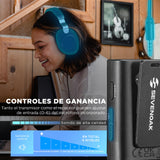 Sevenoak Micrófono inalámbrico Lavalier, con OLED, micrófono inalámbrico de doble solapa de 2,4 GHz con estéreo/mono para cámara, iPhone, PC, grabación de vídeo, entrevista, Vlog SKM-W4 K1 (2 TX+1 RX)
