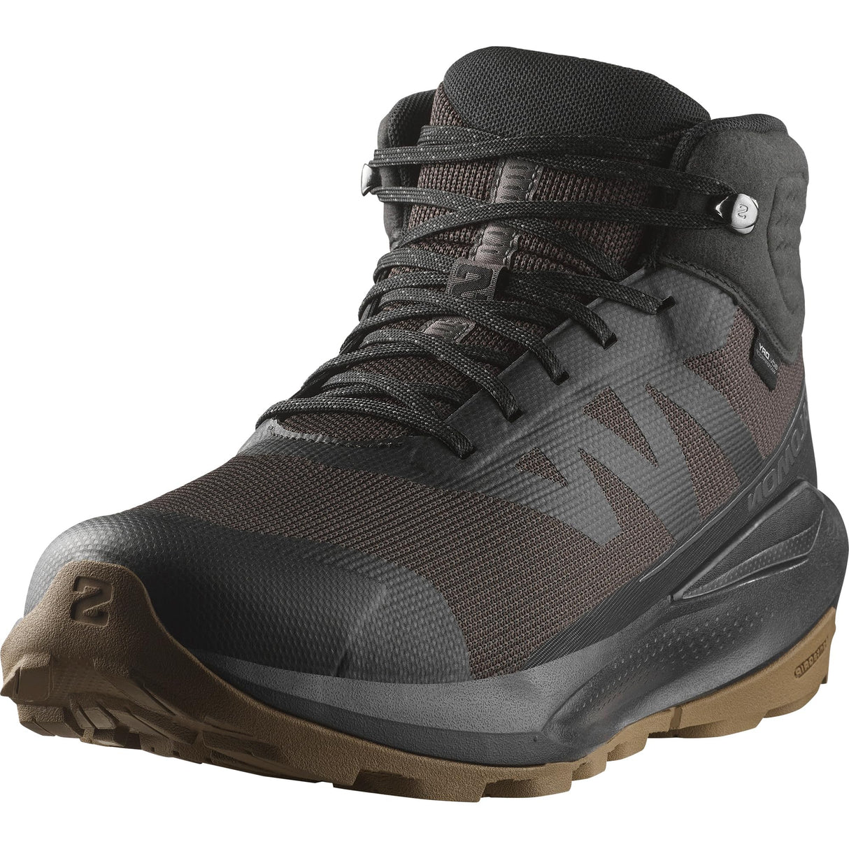 Salomon ELIXIR TOUR MID WATERPROOF, Zapatos de senderismo para Hombre, Phantom Black Asphalt, 44 2/3 EU