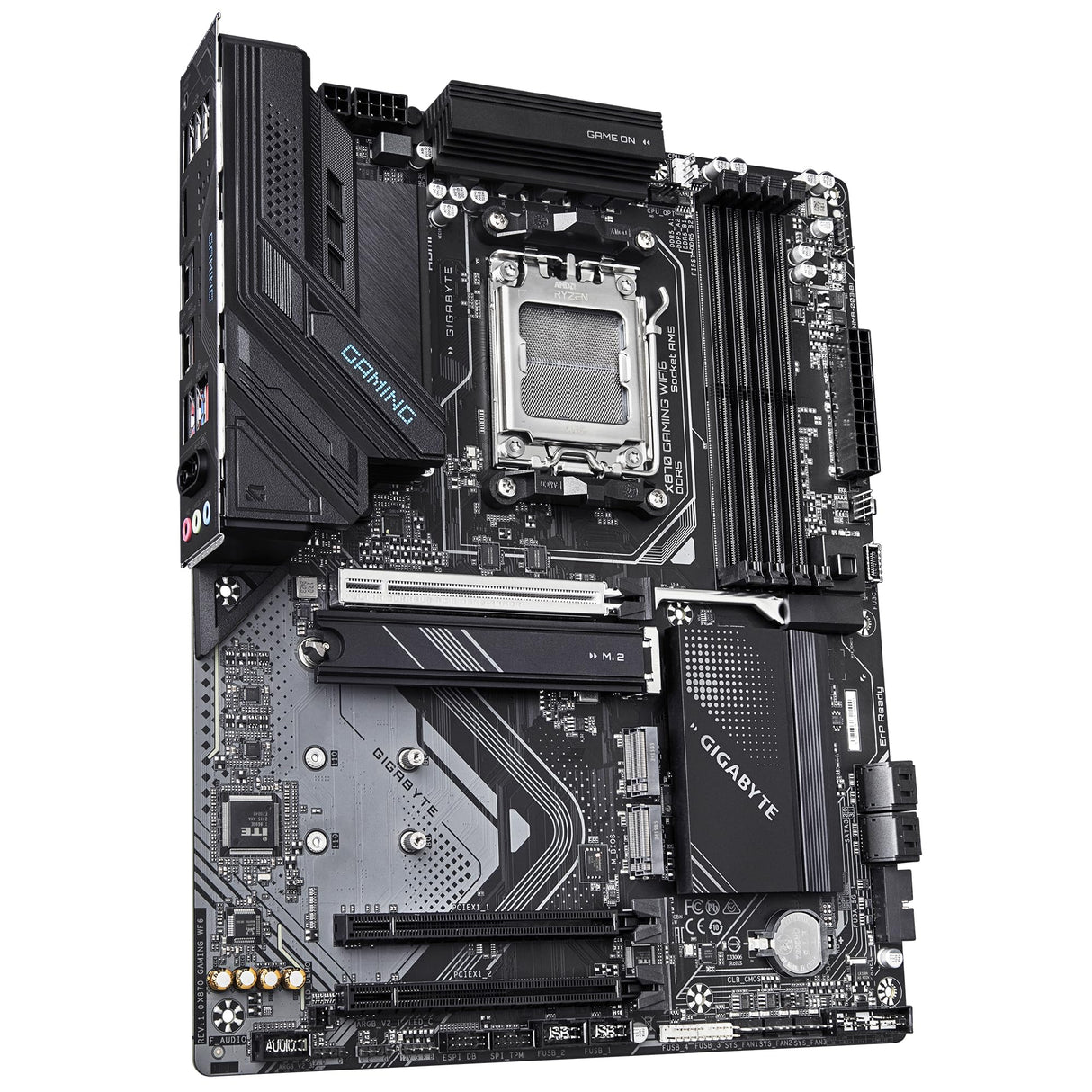 GIGABYTE X870 Gaming WIFI6 Placa Base - Compatible con CPUs AMD Ryzen 9000, VRM de 8+2+2 Fases, hasta 8000MHz DDR5 (OC), 1x PCIe 5.0, Wi-Fi 6, 2.5GbE LAN, USB 4