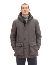 TOM TAILOR 1037347 Chaqueta, 13101-Buffer de Estructura Gris, XXL para Hombre
