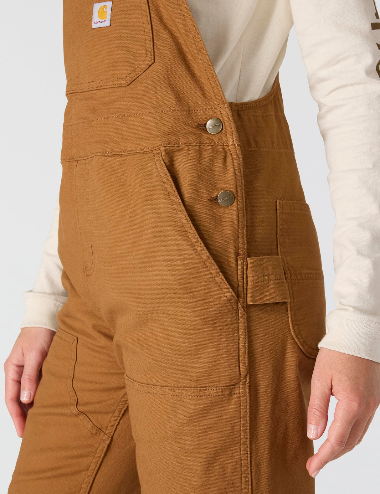 Carhartt Mono de trabajo en lona Rugged Flex, Loose Fit Para Mujer, Carhartt Brown, S