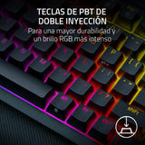 Razer BlackWidow V4 Pro 75% - Teclado de Juego inalámbrico Intercambiable en Caliente - Pantalla OLED (dial de comandos, 4K Hz y conectividad Bluetooth, reposamanos magnético) Diseño US | Negro