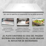 Caso MG20C Encimera 20L 800W Negro, Acero inoxidable - Microondas (Encimera, 20 L, 800 W, Botones, Giratorio, Negro, Acero inoxidable, 1000 W)