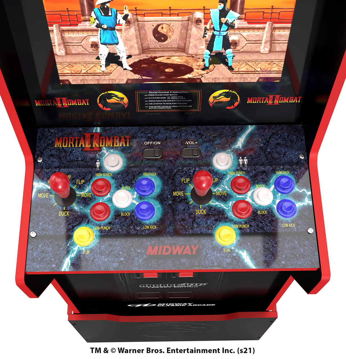 Arcade1UP MIDWAY LEGACY 12 GAMES ARCADE MACHINE WITH RISER