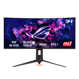 ASUS ROG Swift OLED PG34WCDN - Monitor Gaming QD-OLED de 34" con película BlackShield, 360Hz, 0,03ms, G-Sync, Neo Proximity Sensor, DisplayHDR 500 True Black, DP 2.1a, HDMI 2.1 y USB-C
