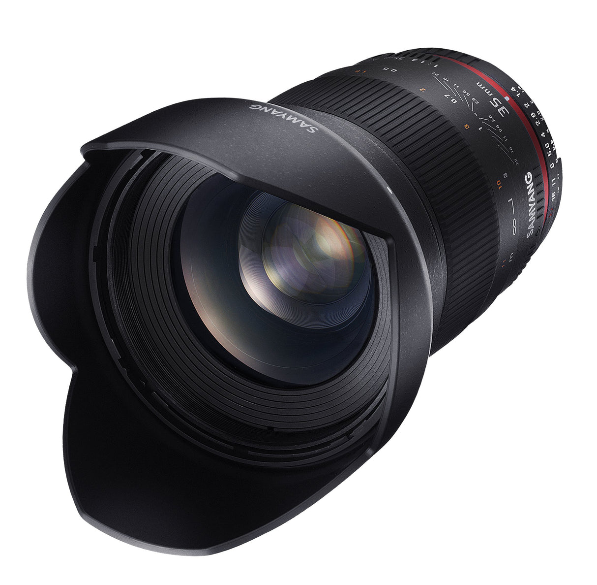 Samyang F1111001102 - Objetivo fotográfico DSLR para Canon Ae (Distancia Focal Fija 35mm, Apertura f/1.4-22 AS UMC, diámetro Filtro: 77mm), Negro