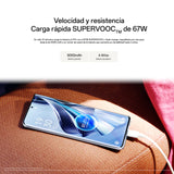 OPPO Reno10 5G - Smartphone Libre, 8GB+256GB, Pantalla AMOLED 6.7", Cámara 64+8+32 MP, Android, Batería 5000mAh, Carga Rápida 67W - Azul