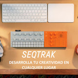 Yamaha SEQTRAK Mobile Music Ideastation – Estudio de Producción Musical Todo-en-Uno con Motores de Sonido Duales, Muestreo Integrado, Altavoz Incorporado y Batería Recargable – Naranja