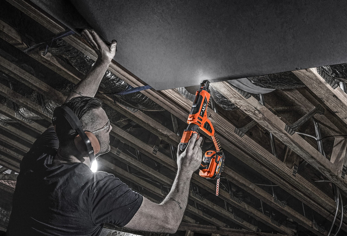 AEG - Atornillador Pladur 18V PRO18V Brushless (Sin Batería) - Receptor Hex ¼ con Cambio de Portapuntas sin Llave - Función Push Drive - Gran Confort de Trabajo - BTS18BL-0