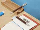 Faber-Castell 148580 Ambition - Pluma estilográfica (nogal, pluma, M, 1 unidad)