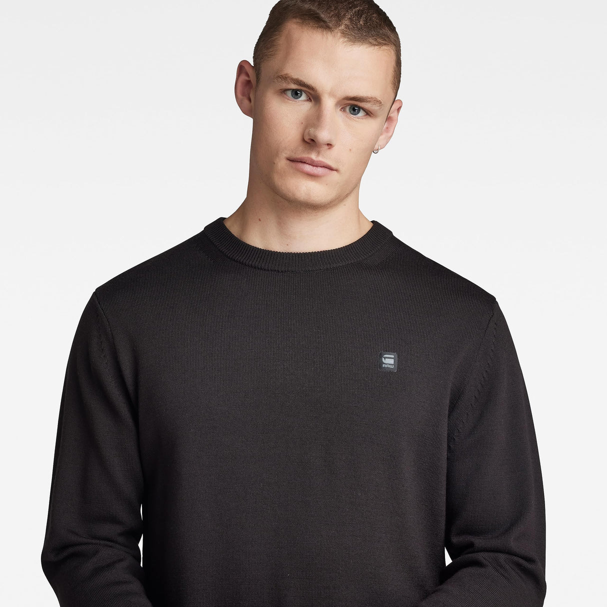 G-Star Para Hombre Jersey Premium Core Knitted, Negro (dk black D21931-B692-6484), M