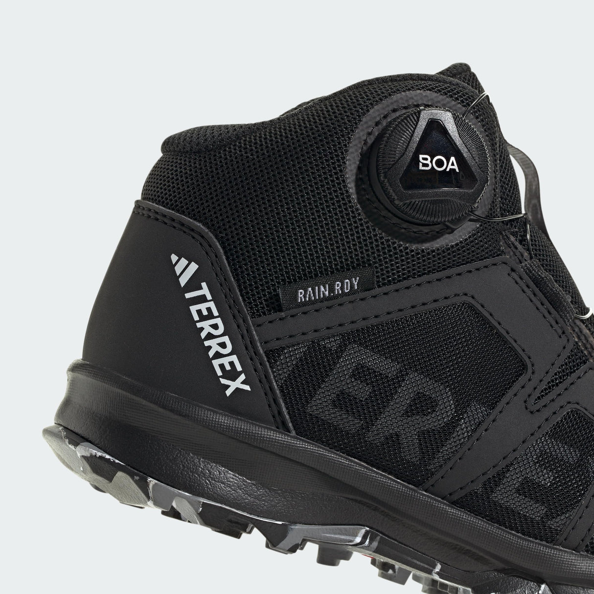 adidas Terrex Boa Mid Rain.RDY Hiking Shoes, Zapatillas, Core Black/Cloud White/Grey Three, 39 1/3 EU