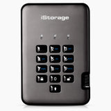 iStorage diskAshur PRO2 SSD 8 TB - SSD seguro - FIPS Nivel 2 - Protegido por contraseña - Resistente al polvo y al agua