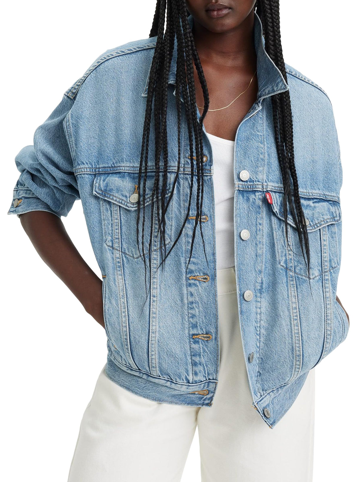 Levi's 90s Trucker, Jacket para Mujer, Soft As Butter Mid, XS