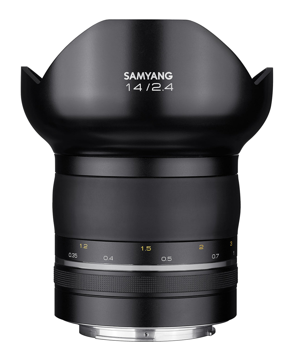 Samyang SYXP14-C XP - Objetivo Gran Angular de 14 mm f/2,4 de Alta Velocidad para Canon EF con Chip Ae Integrado, Color Negro