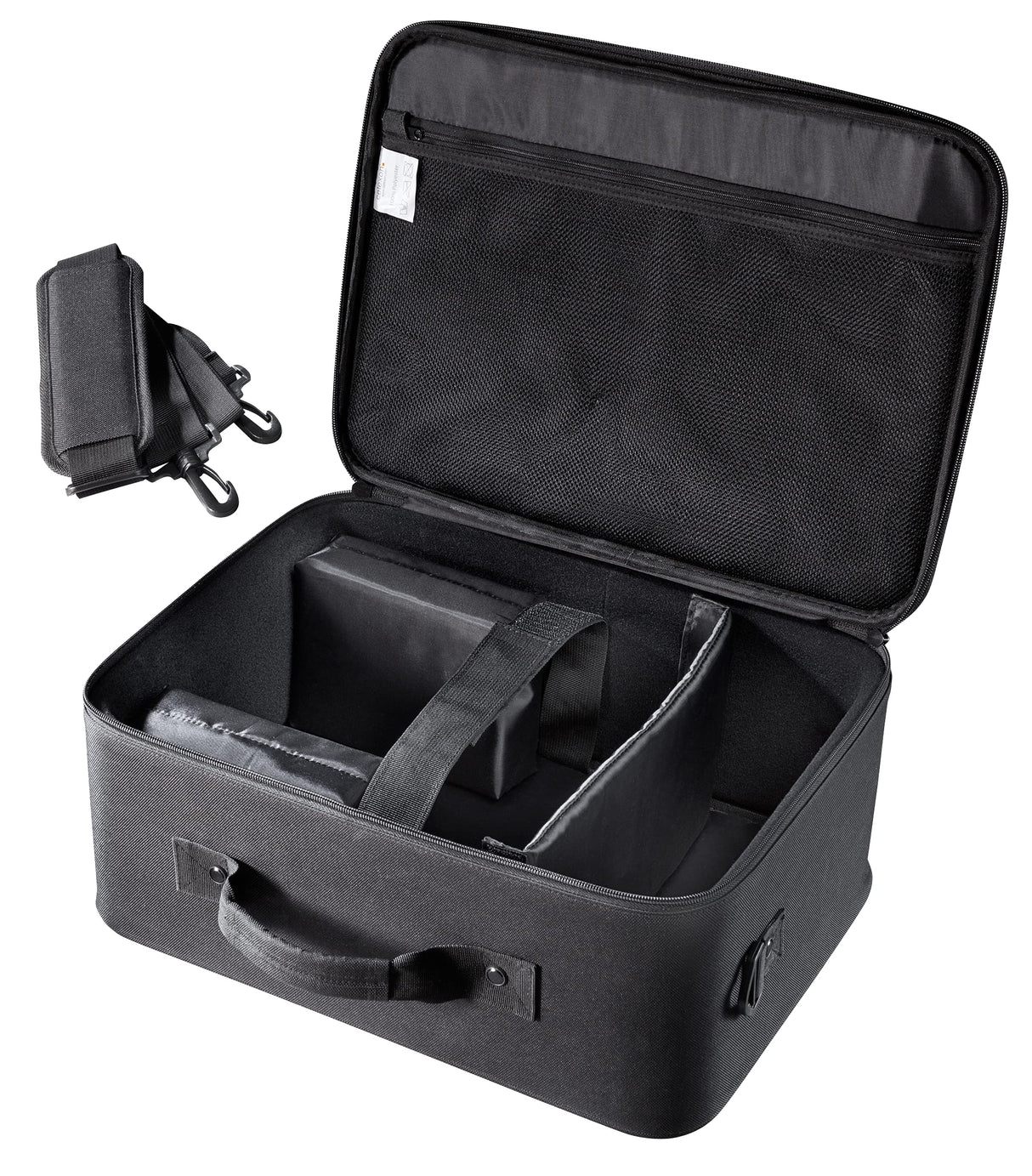 celexon Maletín para proyectores Economy Line Large hidrófugo y Lavable Carcasa Dura - 41x29x15 cm - 100% poliéster - Negro