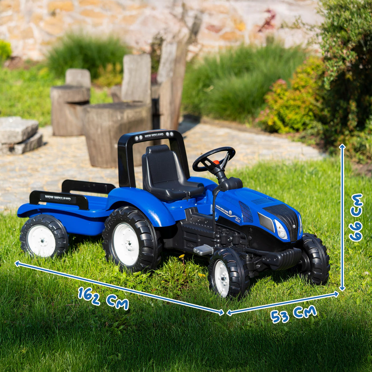 Falquet & CIE – 3090B – Tractor New Holland T8 + Remolque