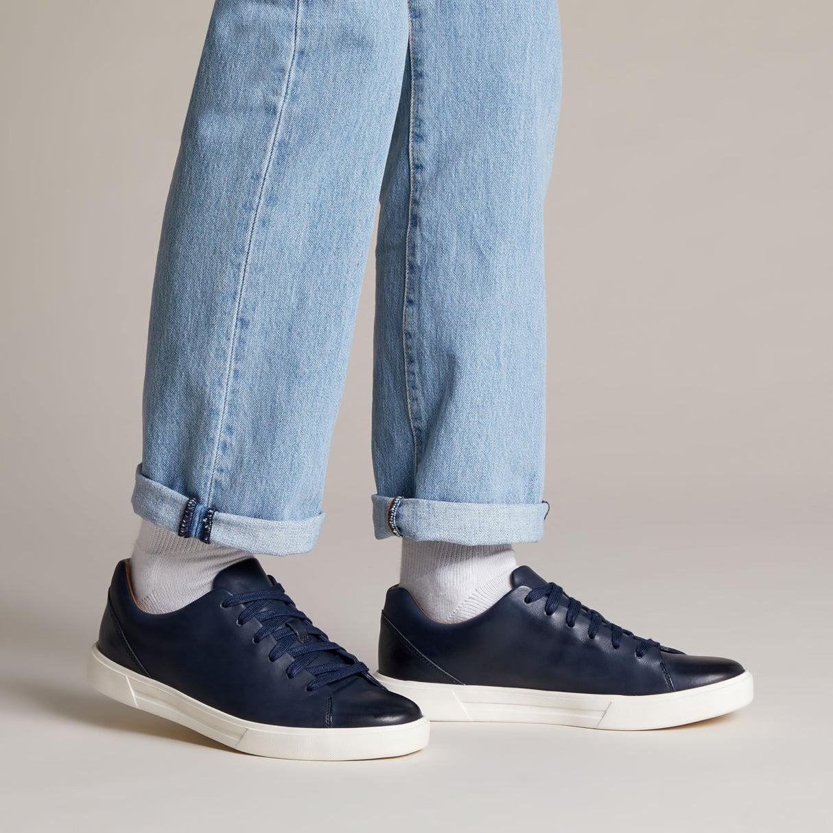 Clarks Un Costa Lace, Zapatillas Hombre, Navy Leather, 46 EU