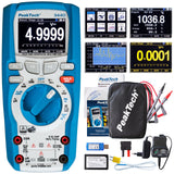 PeakTech 3440 - Multímetro Digital Rms con 4.0 Bluetooth y Pantalla Gráfica, 50000 Cuentas, Portátil Profesional, Tuv / Gs, Rango Automático Medidor de Voltaje, Probador de Continuidad - Cat III 1000V