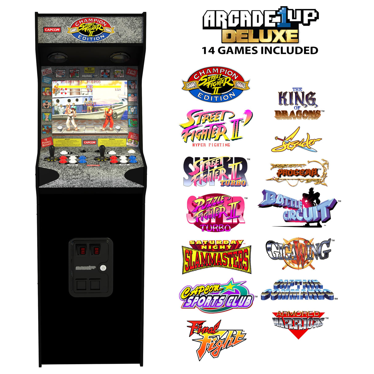 Arcade1Up Street Fighter II Deluxe Máquina Arcade