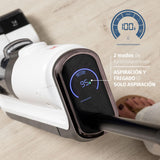 Di4 Velluto Fregona Eléctrica 2 en 1 Aspira y Friega, Motor Digital Brushless 220W, Autolimpieza, Sensor Inteligente de Suciedad, 40 min Autonomía, Pantalla LED, Doble Depósito, Tracción Automática