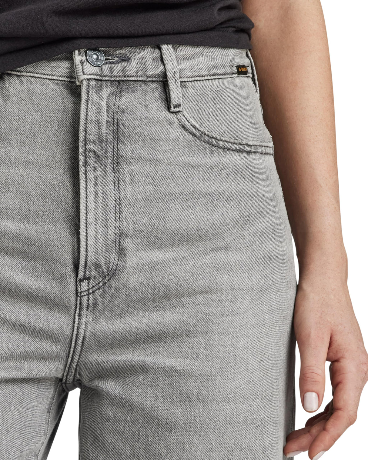G-Star para Mujer Jeans Deck 2.0 High Loose, Gris (Faded Ripped Aerosol D23591-D490-G669), 32W / 34L