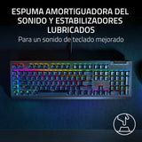 Razer BlackWidow V4 X, Teclado gaming con Razer Chroma RGB (Switches mecánicos amarillos , 6 teclas macro dedicadas de ABS de doble inyección) ES-Layout, Negro