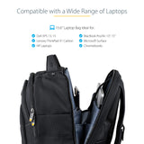 StarTech.com Mochila Ergonómica con Carcasa de Accesorios Removible para Ordenador Portátil de 17,3 Pulgadas - Morral para Profesionales de la Informática - de Viajes, Trabajo (NTBKBAG156)