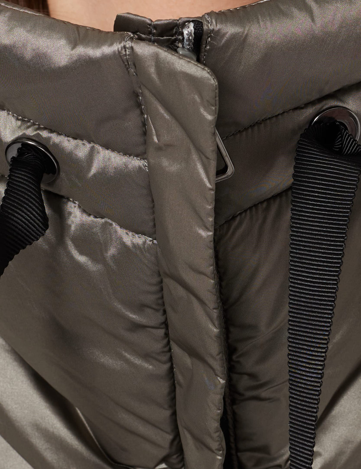 Geox W ADRYA Mujer Chaqueta de plumón, Gris (Dark Cloudy Grey), 46