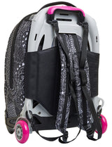 Seven Yub Mochila con Ruedas TROLLEY NEW TECH YANTRY GIRL, Negro - Mochila 3 en 1, Mochila Escolar con Carro - Bolso Escolar Niños, Niñas, Adolescentes - Bolsillo Frontal con organizador