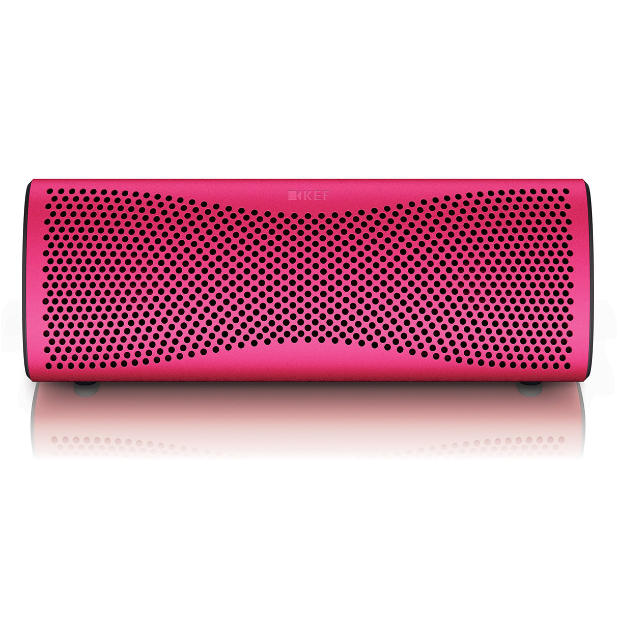 KEF SP3892FD-BUN - Altavoz portátil (Bluetooth, Micro USB, Alcance de 10 Metros, con Funda de Cuero) Color Fucsia